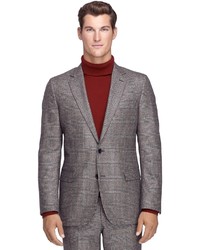 Brooks Brothers Fitzgerald Fit Saxxon Wool Plaid Sport Coat