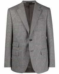 Caruso Check Pattern Wool Blazer
