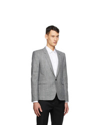 Saint Laurent Grey Wool Short Blazer