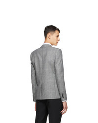 Saint Laurent Grey Wool Short Blazer