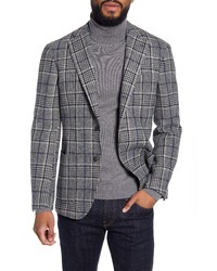 Ring Jacket Trim Fit Plaid Wool Sport Coat