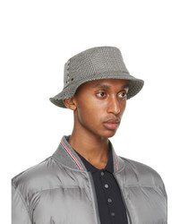 Thom Browne Black And White Check Bucket Hat
