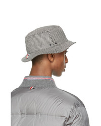 Thom Browne Black And White Check Bucket Hat