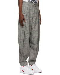 Comme Des Garcons Homme Plus Check Pleated Balloon Trousers