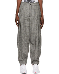 Comme Des Garcons Homme Plus Check Pleated Balloon Trousers