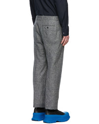 Alexander McQueen Grey Prince Of Wales Trousers