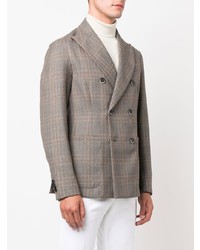 Barena Checked Double Breasted Blazer