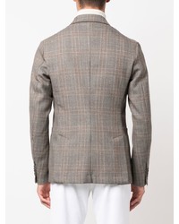 Barena Checked Double Breasted Blazer