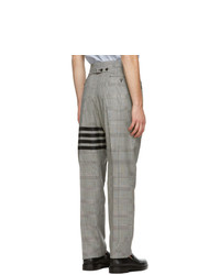 Thom Browne Black And White Houndstooth 4 Bar Trousers