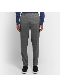 Incotex Tapered Prince Of Wales Checked Virgin Wool Blend Trousers