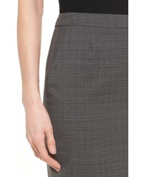 BOSS Vilea Plaid Stretch Wool Suit Skirt