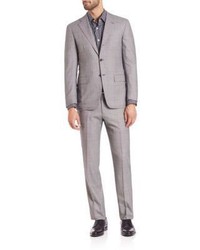 Kiton Birdseye Plaid Suit