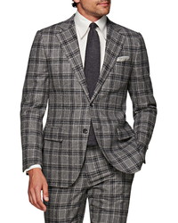 Suitsupply Slim Fit Plaid Wool Blend Suit