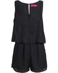 Boohoo Belle Crepe Double Layer Playsuit