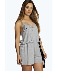 Boohoo Olivia Front Frill Playsuit