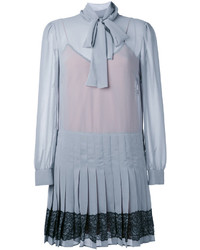 RED Valentino Pleated Bow Tie Dress