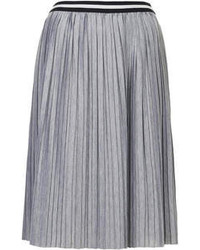 Topshop Jersey Pleated Sporty Midi 