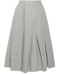 Tibi Riko Eyelet Cotton Midi Skirt