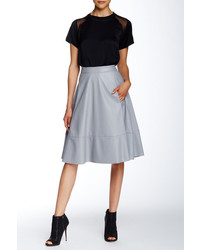 Search For Sanity Faux Leather A Line Midi Skirt