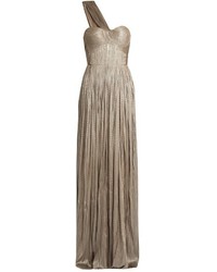 Maria Lucia Hohan Imman Silk Tulle Pleated Gown
