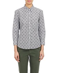 Band Of Outsiders Cropped Fitted Shirt Multi
