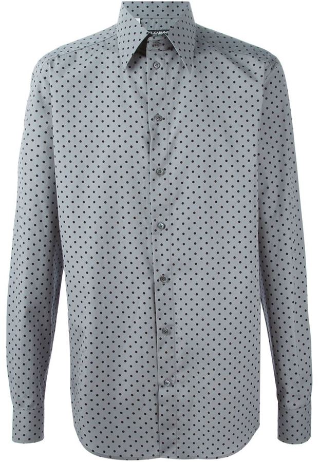 Dolce & Gabbana Polka Dot Shirt, $695 | farfetch.com | Lookastic