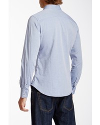 Ganesh Textured Polka Dot Long Sleeve Shirt