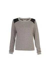 Grey Polka Dot Sweater