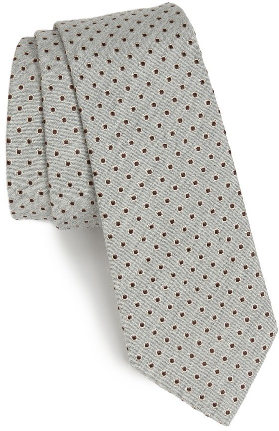 Dolce & Gabbana Black Gray Polka Dot 100% Silk Neck Papillon Tie