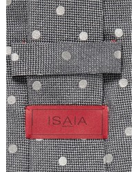 Isaia Dot Embroidery Silk Tie