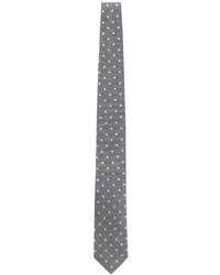 Isaia Dot Embroidery Silk Tie
