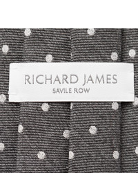 Richard James 75cm Polka Dot Wool And Silk Blend Tie