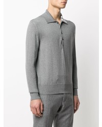 Thom Browne 4 Bar Long Sleeved Polo Shirt