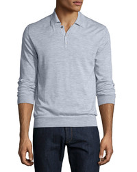 Goodmans Goodmans Long Sleeve Cashmere Polo Sweater