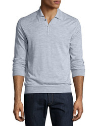 Goodmans Goodmans Long Sleeve Cashmere Polo Sweater