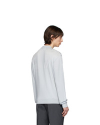 Lemaire Grey Knit Long Sleeve Polo