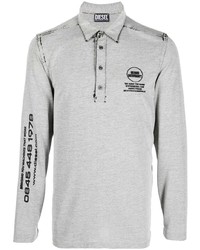 Diesel Logo Long Sleeved Polo Shirt