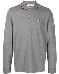 Moncler Logo Patch Longsleeved Polo Shirt