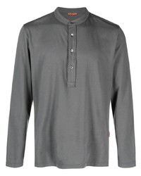 Barena Long Sleeve Cotton Polo Shirt