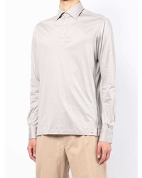 Kiton Long Sleeve Fitted Polo Shirt