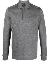 BOSS Long Sleeve Fitted Polo Shirt