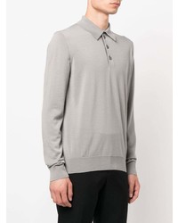 Giorgio Armani Long Sleeve Knitted Polo Shirt