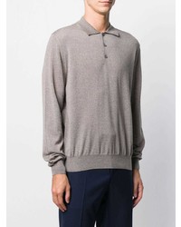 Canali Long Sleeve Polo Shirt
