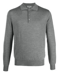 Canali Long Sleeve Polo Shirt
