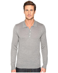 7 For All Mankind Long Sleeve Polo Sweater