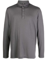 Kiton Long Sleeved Jersey Polo Shirt