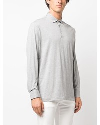 Polo Ralph Lauren Mlange Effect Long Sleeve Polo Shirt