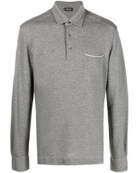 Zegna Pocket Long Sleeved Polo Shirt