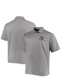 FANATICS Branded Gray New York Yankees Big Tall Solid Birdseye Polo At Nordstrom