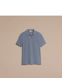 Burberry Check Placket Cotton Piqu Polo Shirt